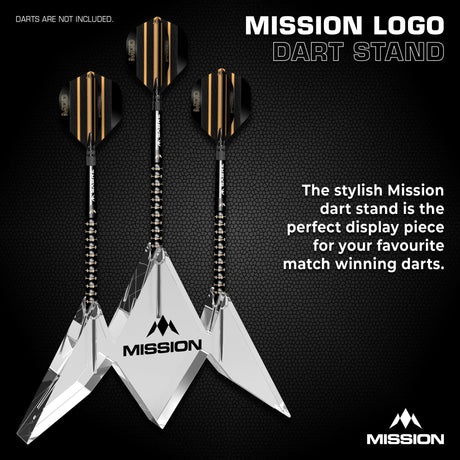 Mission Acrylic Dart Stand - Logo - 3 Dart Display Stand - view 6