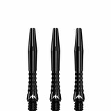 Mission Atom13 Aluminium Shafts - Anodised Metal Stems - Black - view 4