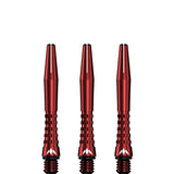 Mission Atom13 Aluminium Shafts - Anodised Metal Stems - Red - view 4