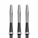 Mission Atom13 Aluminium Shafts - Natural Metal Stems - Black - view 3
