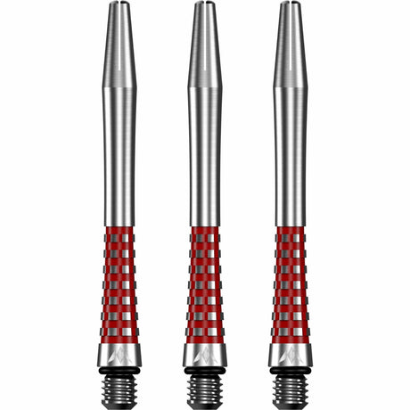 Mission Atom13 Aluminium Shafts - Natural Metal Stems - Red - view 2