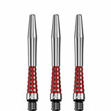 Mission Atom13 Aluminium Shafts - Natural Metal Stems - Red - view 3