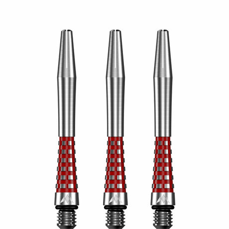 Mission Atom13 Aluminium Shafts - Natural Metal Stems - Red - view 3