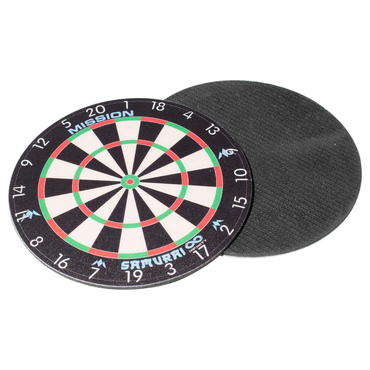 Mission Coasters - Infinity Dartboard Design - Rubber and Fabric - Round 9.5cm - Pack 2 - view 3