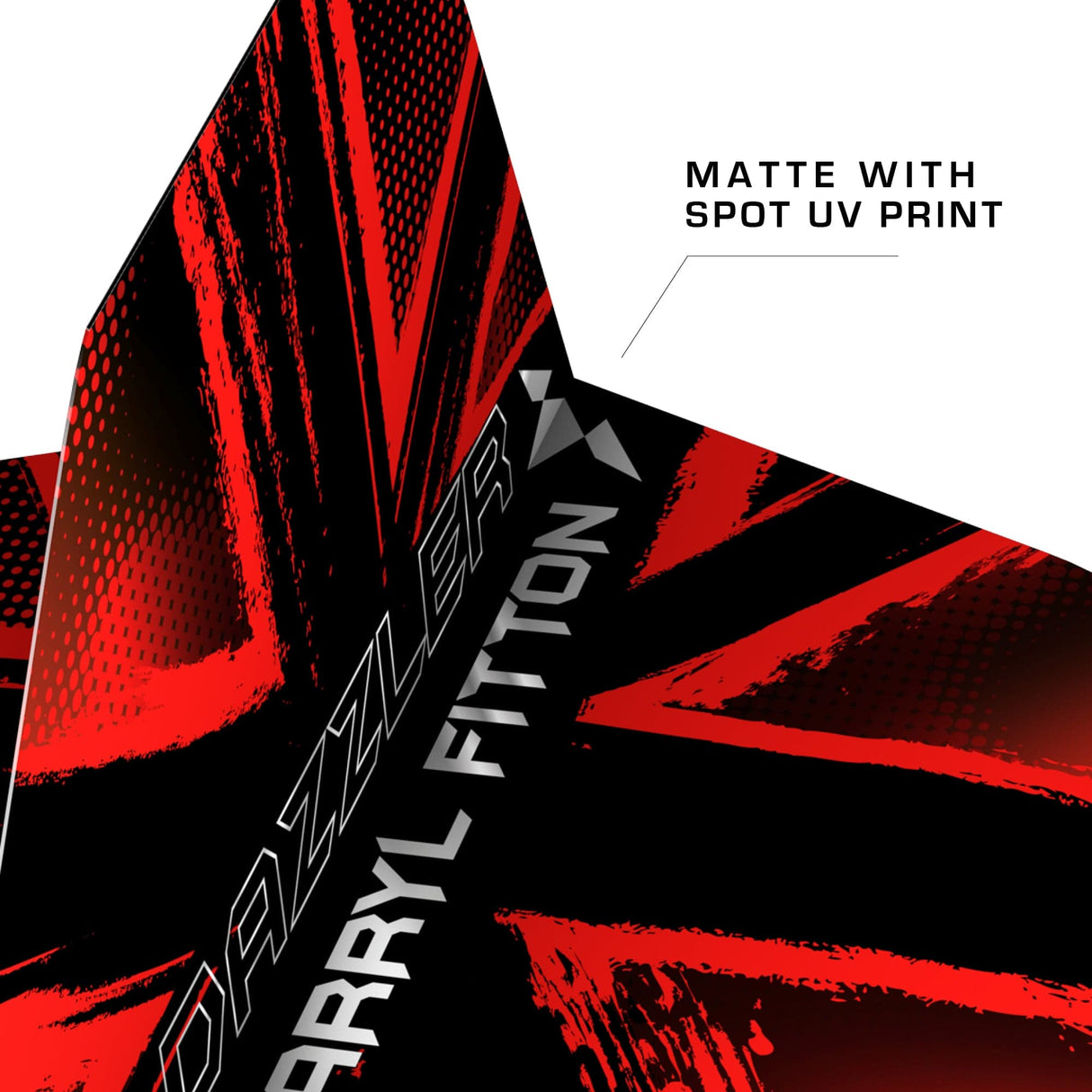 Mission Solo Dart Flights - 100 Micron - No6 - Shape - Darryl Fitton - The Dazzler - view 4