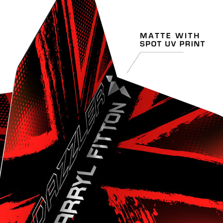 Mission Solo Dart Flights - 100 Micron - No6 - Shape - Darryl Fitton - The Dazzler - view 4