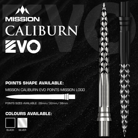 Mission Caliburn EVO Dart Points - Mission Logo - view 3