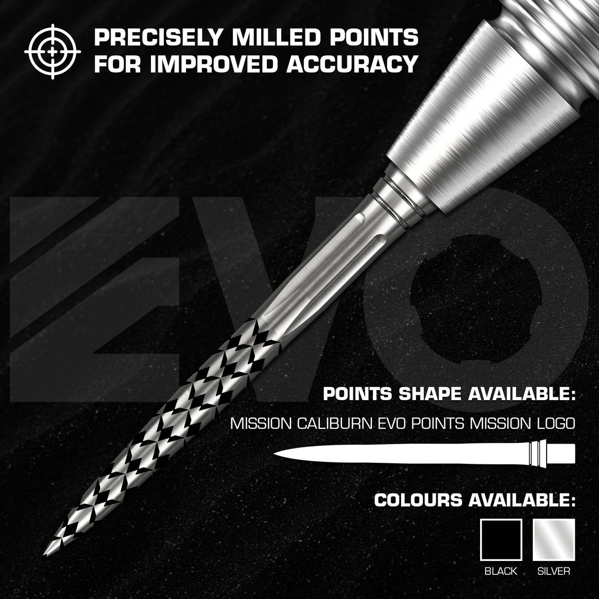 Mission Caliburn EVO Dart Points - Mission Logo - view 5