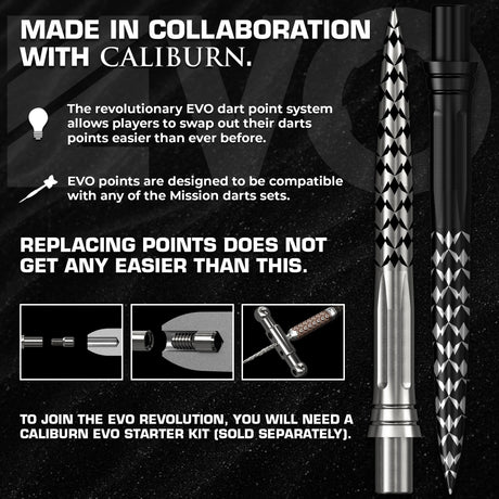 Mission Caliburn EVO Dart Points - Mission Logo - view 6