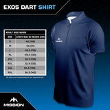 Mission Darts - EXOS Cool - Dart Shirt - Navy Blue - view 5