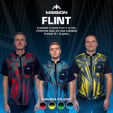 *Mission Darts Flint Dart Shirt - Collarless - Lightweight - Black & Blue - view 6