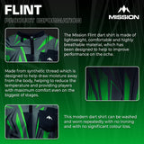 *Mission Darts Flint Dart Shirt - Collarless - Lightweight - Black & Green - view 4
