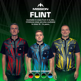 *Mission Darts Flint Dart Shirt - Collarless - Lightweight - Black & Green - view 6