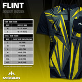 *Mission Darts Flint Dart Shirt - Collarless - Lightweight - Black & Yellow - view 5