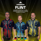*Mission Darts Flint Dart Shirt - Collarless - Lightweight - Black & Yellow - view 6