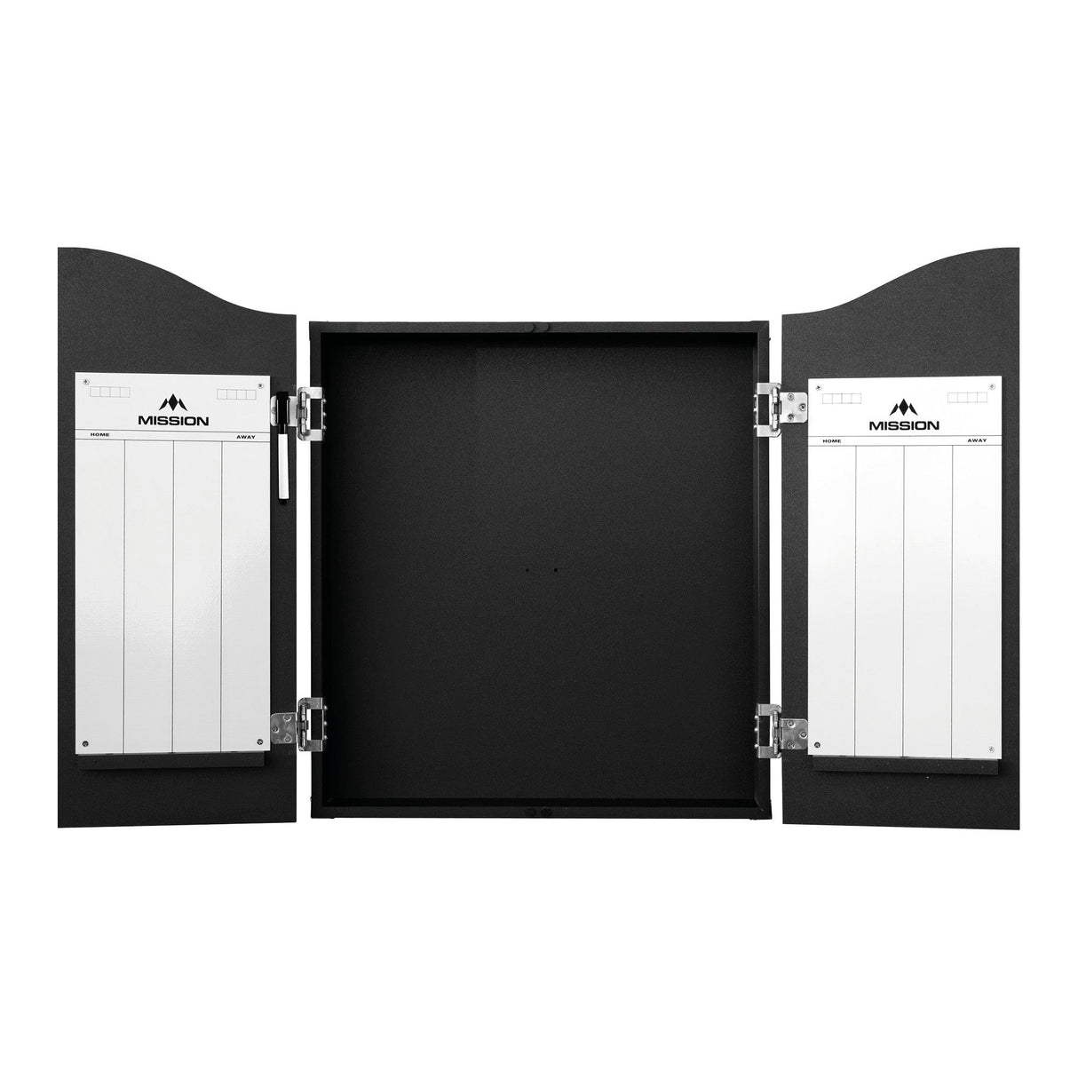 Mission Home Darts Centre - Cabinet, Dartboard, 6 Darts - Plain Black - view 3