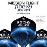 *Mission Solo Dart Flights - 100 Micron - No2 - Std - Josh Rock - Rocky - view 3