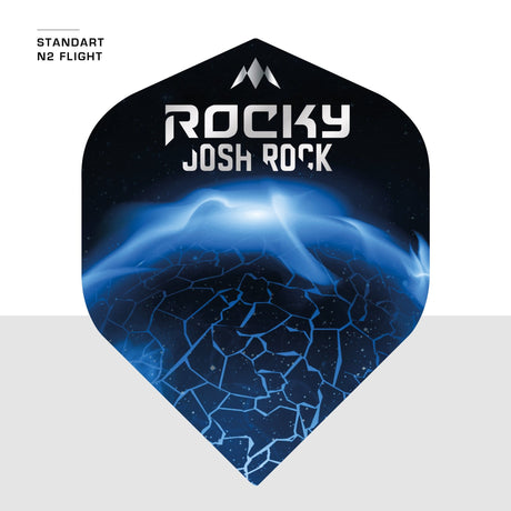 *Mission Solo Dart Flights - 100 Micron - No2 - Std - Josh Rock - Rocky - view 5