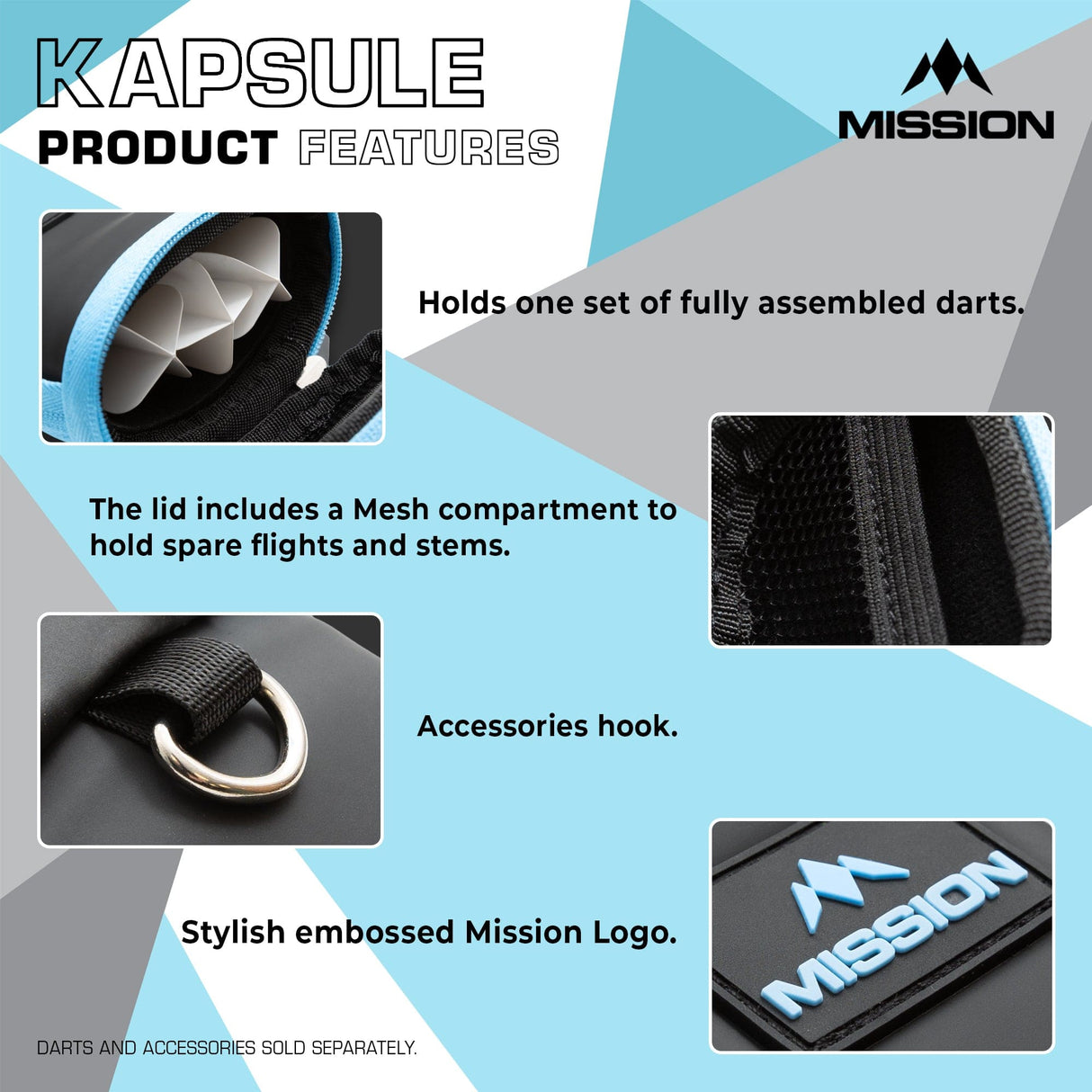Mission Kapsule Darts Case - EVA Drop-in Case - view 7