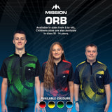 *Mission Darts Orb Dart Shirt - Collarless - Lightweight - Black & Blue - view 6