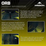 *Mission Darts Orb Dart Shirt - Collarless - Lightweight - Black & Yellow - Youth - view 4