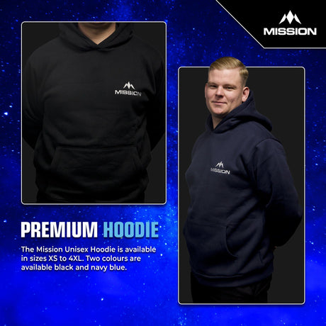 Mission Darts - Premium Hoodie - Navy Blue - view 4