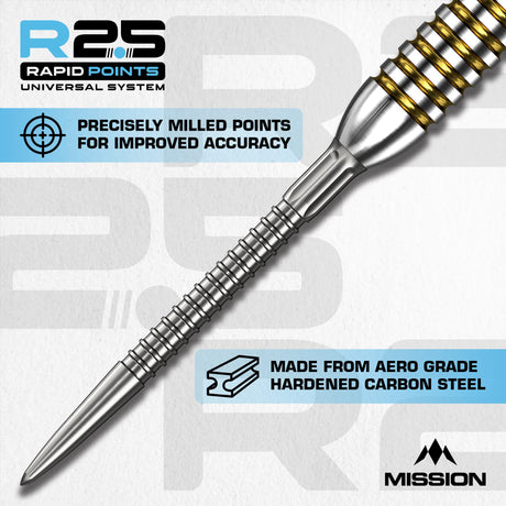 Mission R2.5 Rapid Dart Points - Steel Tip - GV1 - view 6