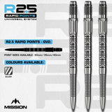 Mission R2.5 Rapid Dart Points - Steel Tip - GV2 - view 2
