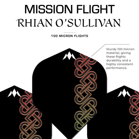 *Mission Solo Dart Flights - 100 Micron - No2 - Std - Rhian O Sullivan - view 3
