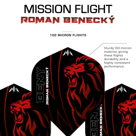 *Mission Solo Dart Flights - 100 Micron - No2 - Std - Roman Benecky - view 3