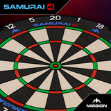 Mission Samurai 4 Dartboard - Professional - Knife Wire - Black Spider - view 2