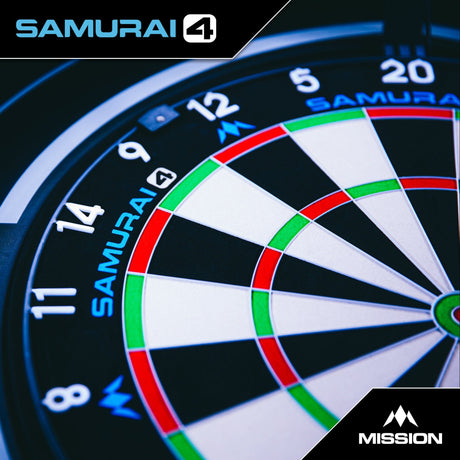 Mission Samurai 4 Dartboard - Professional - Knife Wire - White Spider - view 2