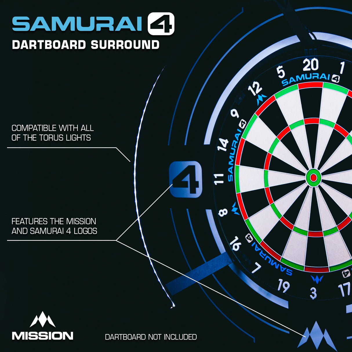 Mission Darts Samurai 4  Surround - White Edition - view 4