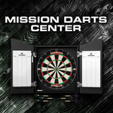 Mission Home Darts Centre - Cabinet, Dartboard, 6 Darts - Plain Black - view 2