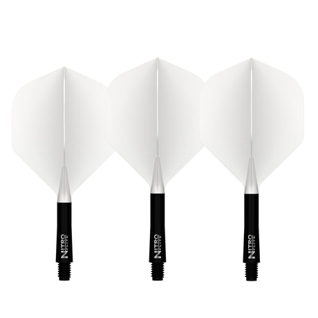 Red Dragon Nitro Flite Integrated Flight & Shaft White & Black - view 3