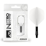Nitro Flite Integrated Flight & Shaft White & Black No2 by Red Dragon