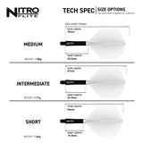 Red Dragon Nitro Flite Integrated Flight & Shaft White & Black - view 6