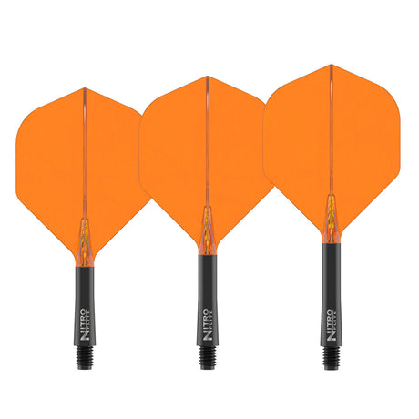 Red Dragon Nitro Flite Integrated Flight & Shaft Orange & Black - view 3