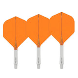 Red Dragon Nitro Flite Integrated Flight & Shaft Orange & White - view 3