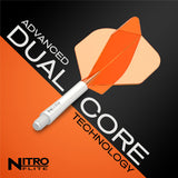 Red Dragon Nitro Flite Integrated Flight & Shaft Orange & White - view 7
