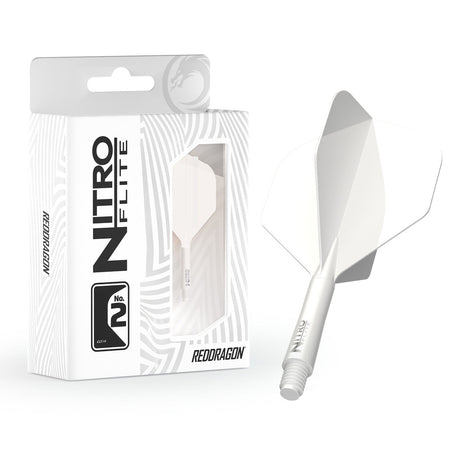Red Dragon Nitro Flite Integrated Flight & Shaft White