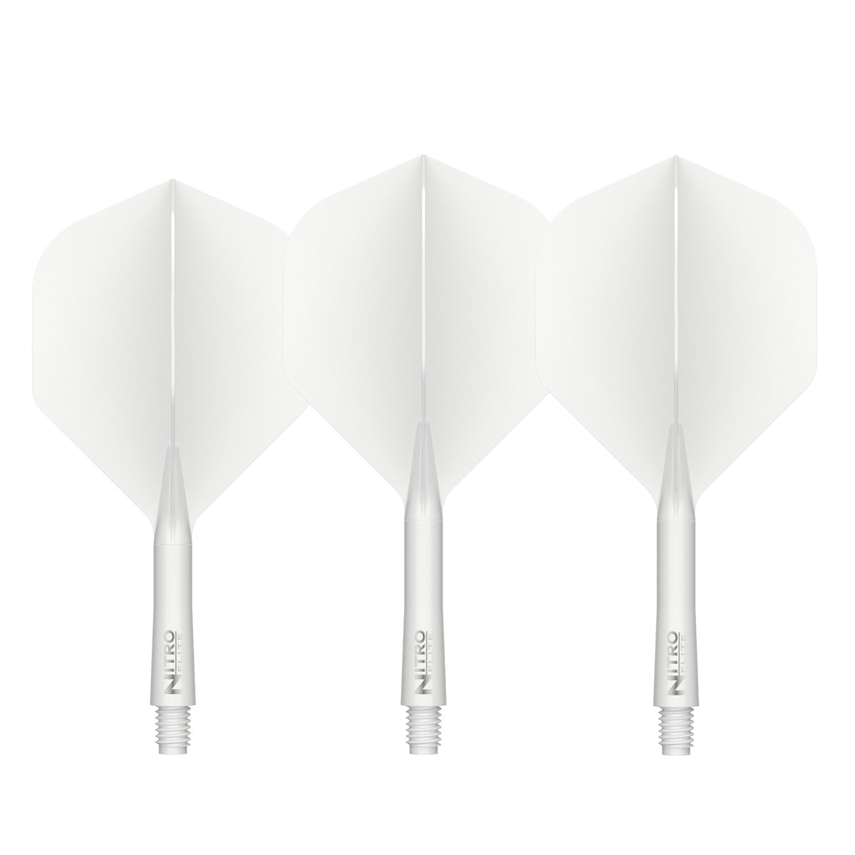 Red Dragon Nitro Flite Integrated Flight & Shaft White - view 3