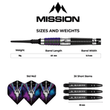 Mission Occult Darts - Soft Tip - 90% - Black & Coral PVD - view 8