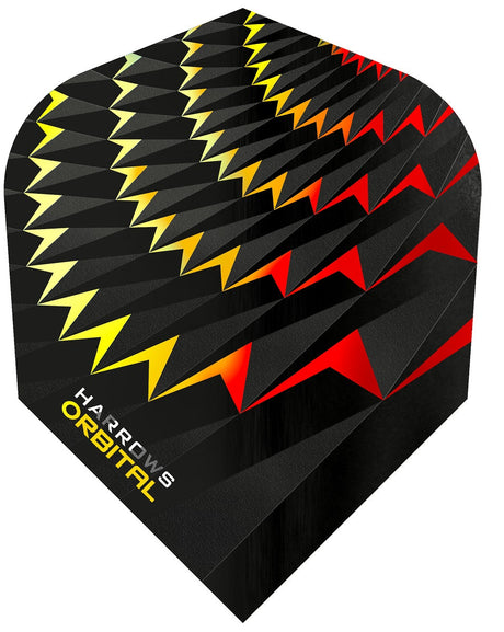 Harrows Orbital Yellow / Red Standard Dart Flights