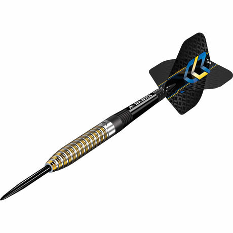 Mission Oskar Lukasiak Darts - Steel Tip - 95% Tungsten - Black & Gold PVD - The Darts Shop