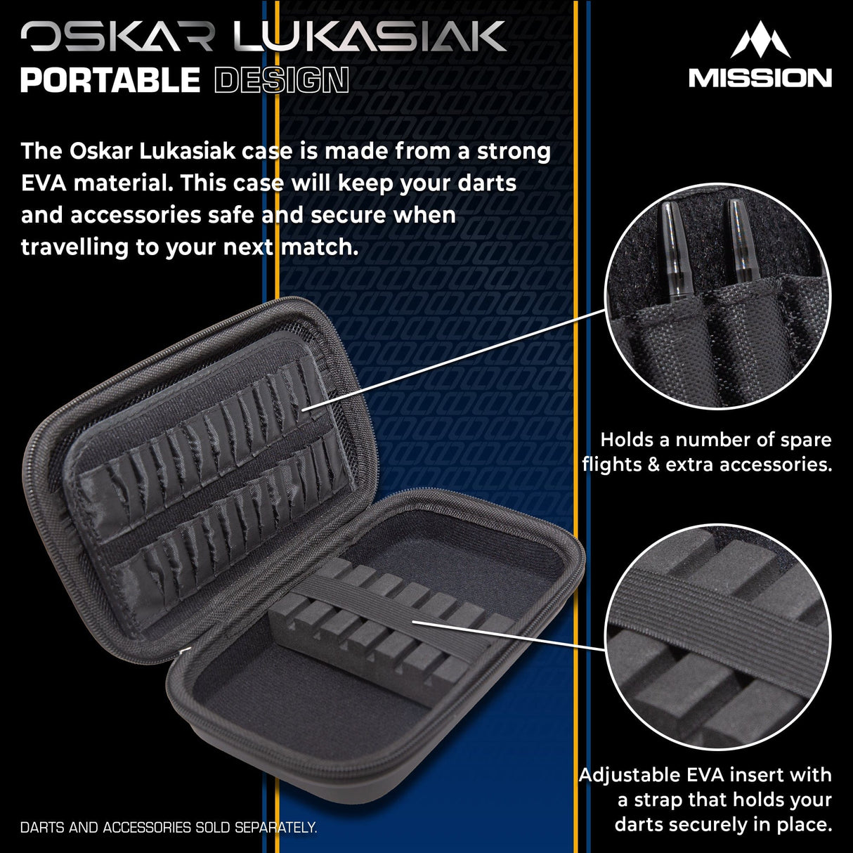 Mission Darts Players- EVA Dart Case - Oskar Lukasiak - view 3