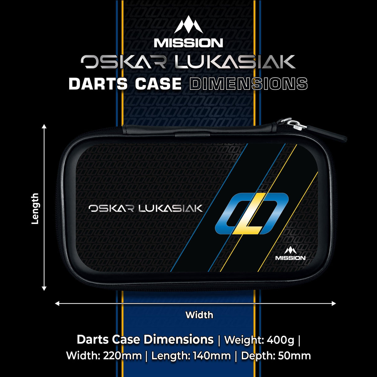 Mission Darts Players- EVA Dart Case - Oskar Lukasiak - view 5