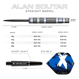 Mission Alan Soutar Darts - Steel Tip - Soots - Blue & White - The Darts Shop