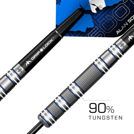 Mission Alan Soutar Darts - Steel Tip - Soots - Blue & White - The Darts Shop