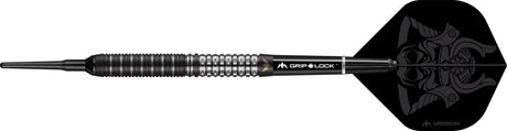 Mission Kuro Darts - Soft Tip - Black - M1 - Rear Sabre Grip - view 2